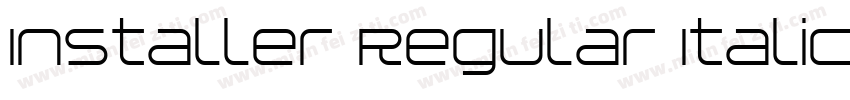 Installer Regular Italic字体转换